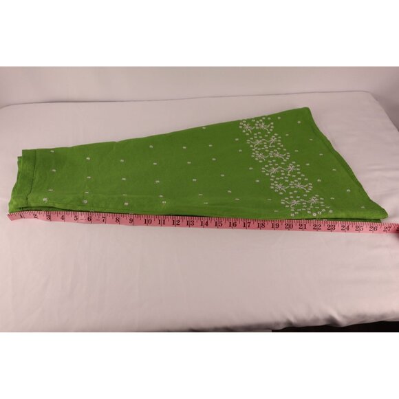 Sherry Taylor Green Embroidered A-Line Skirt with Floral Design Size Small - Picture 9 of 9